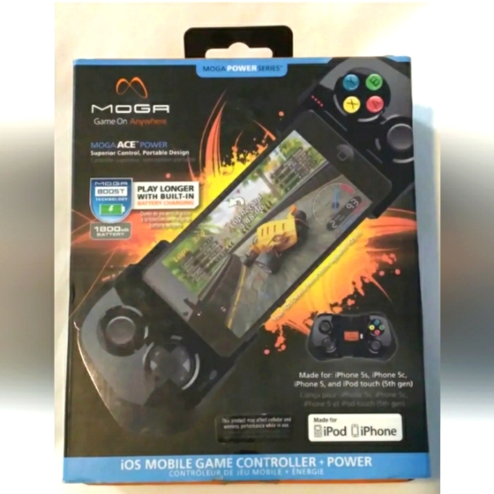 MOGA Power Series iOS Mobile Game Controller + power (ipod/ iphone)
